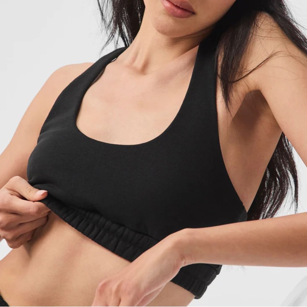 Alo Yoga Scoop Neck Sweatshirt Bra